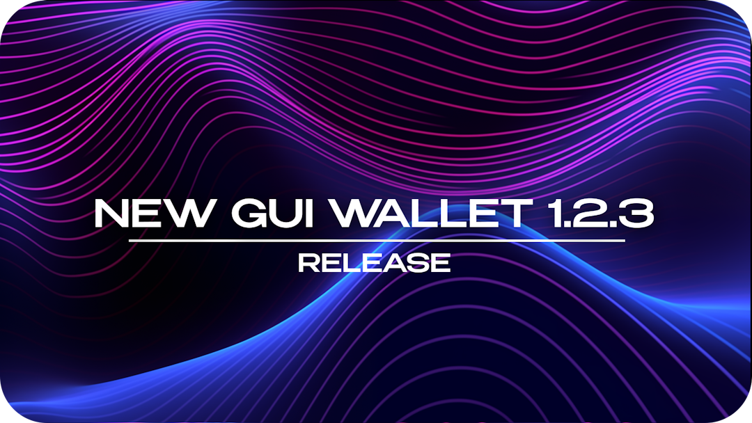 Release of a new GUI Wallet version (1.2.3)