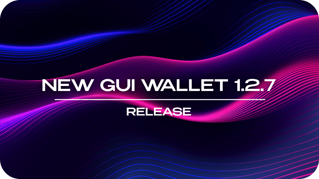 Release of a new GUI Wallet version (1.2.7)