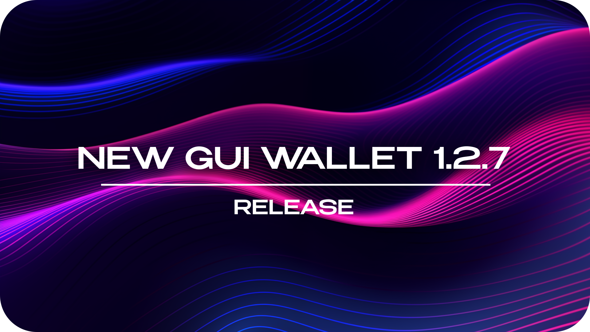 Release of a new GUI Wallet version (1.2.7)